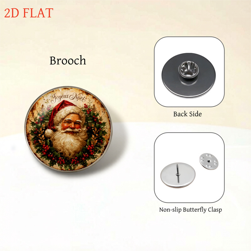5pcs Christmas Santa Claus Themed Jewelry Set, Gift